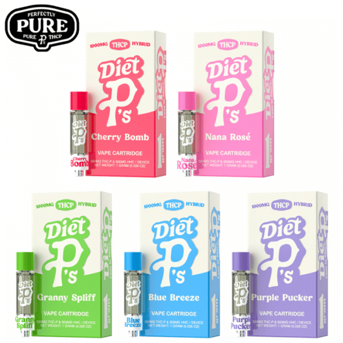 Perfectly Pure Diet P S THC-P HHC Vape Cartridge 1GM/6CT/PK